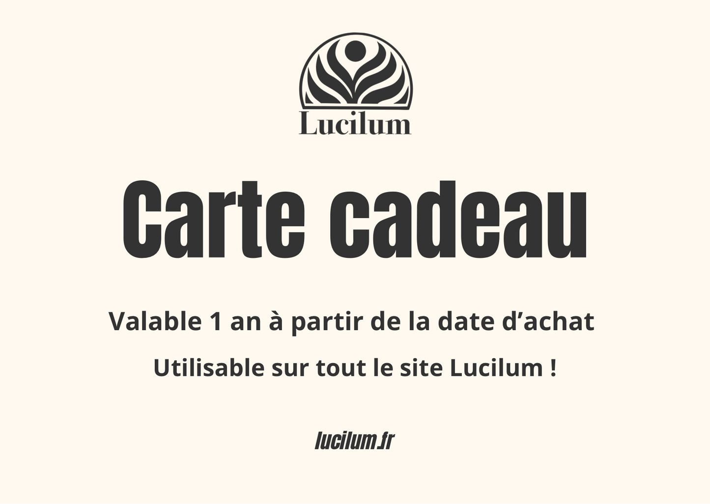 Carte cadeau - Lucilum