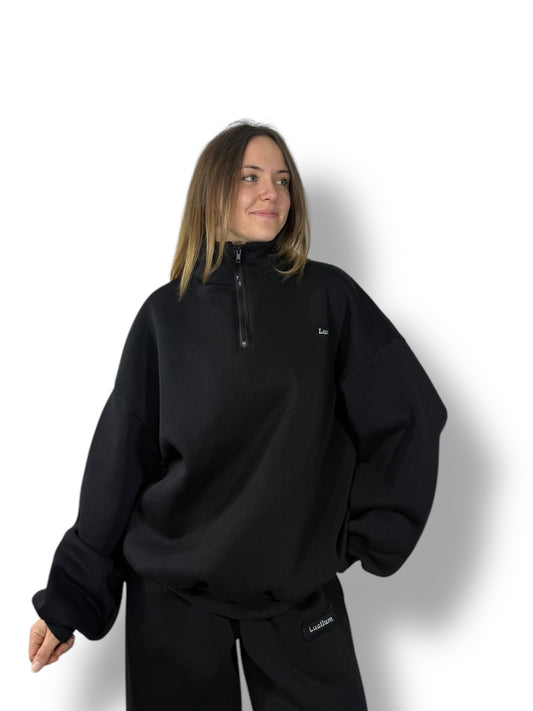 Sweat 1/4 zip « Noir »