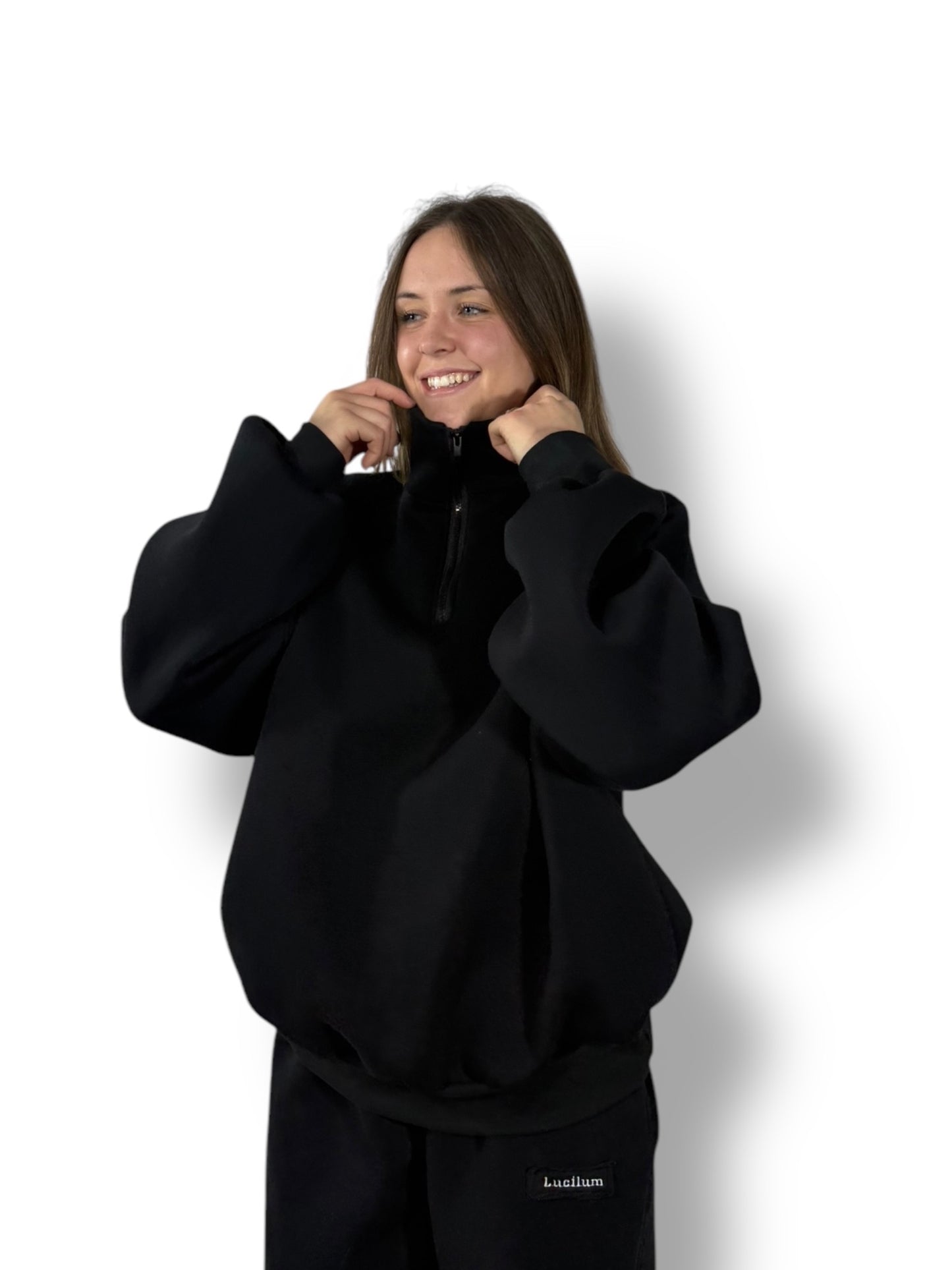 Sweat 1/4 zip « Noir »