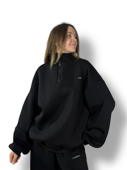 Sweat 1/4 zip « Noir »