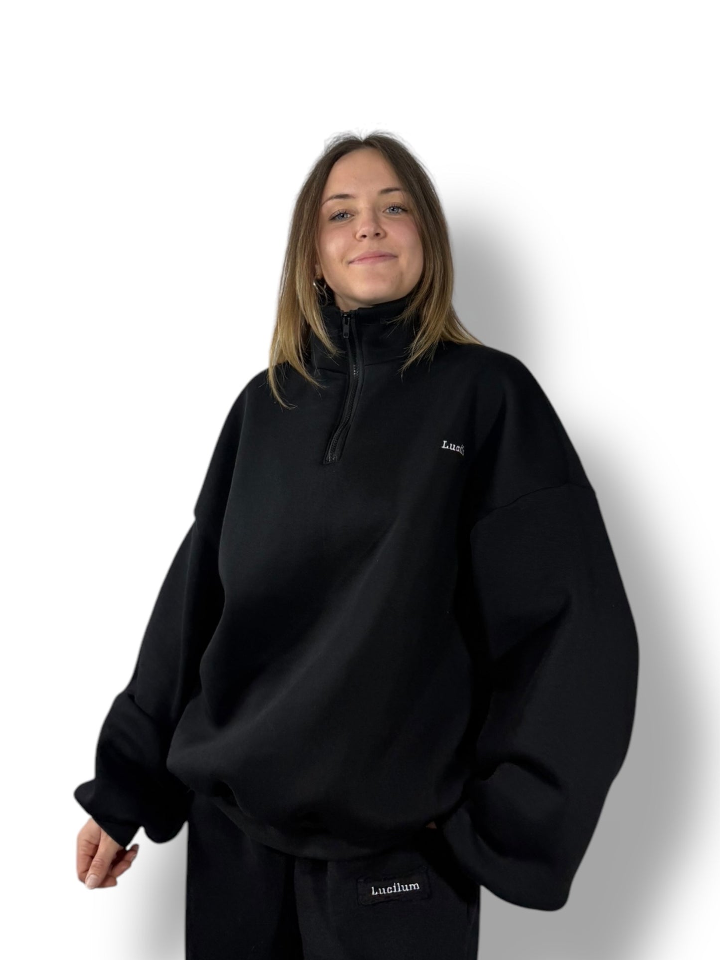 Sweat 1/4 zip « Noir »