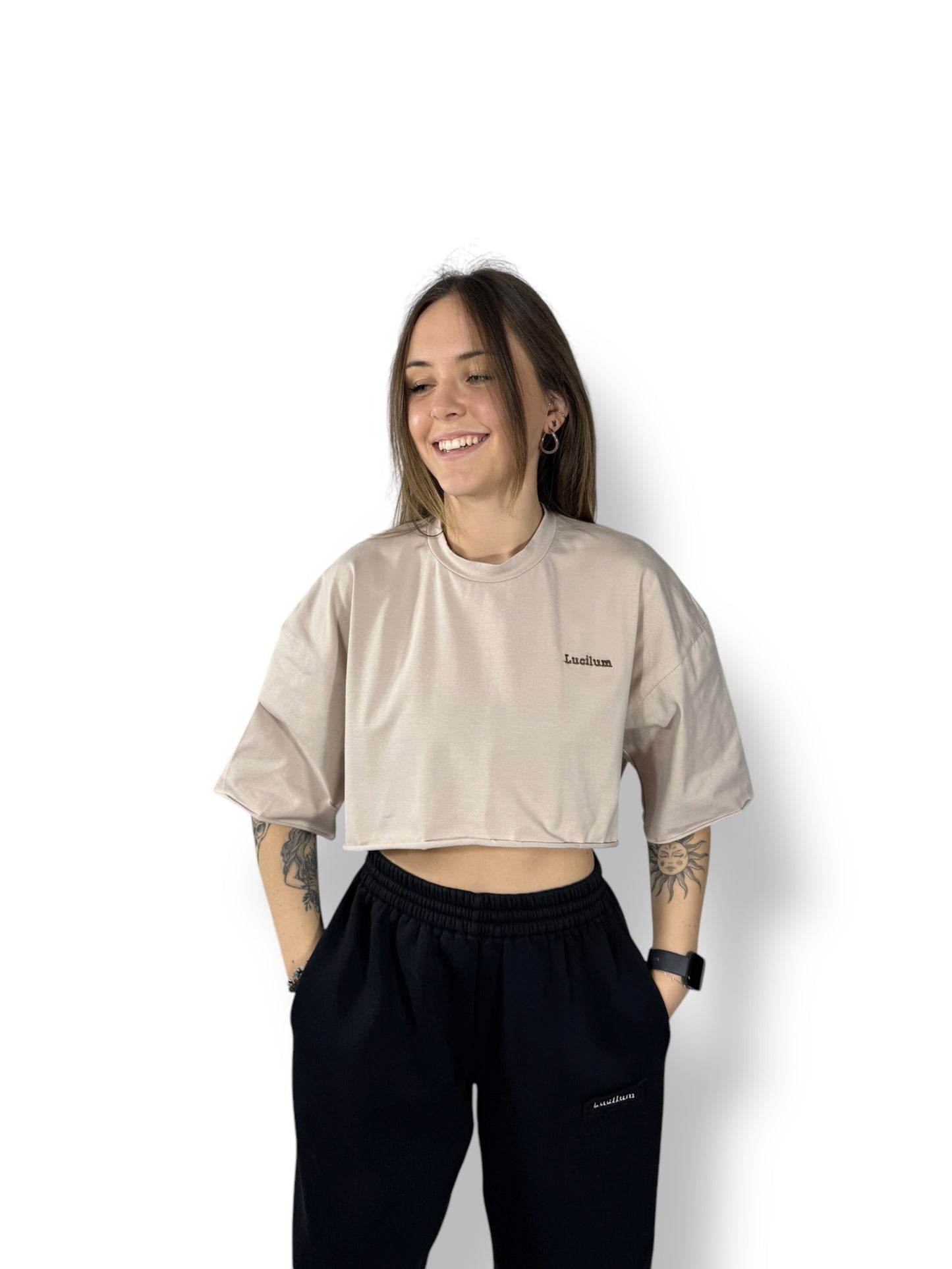 Crop top « Crème »