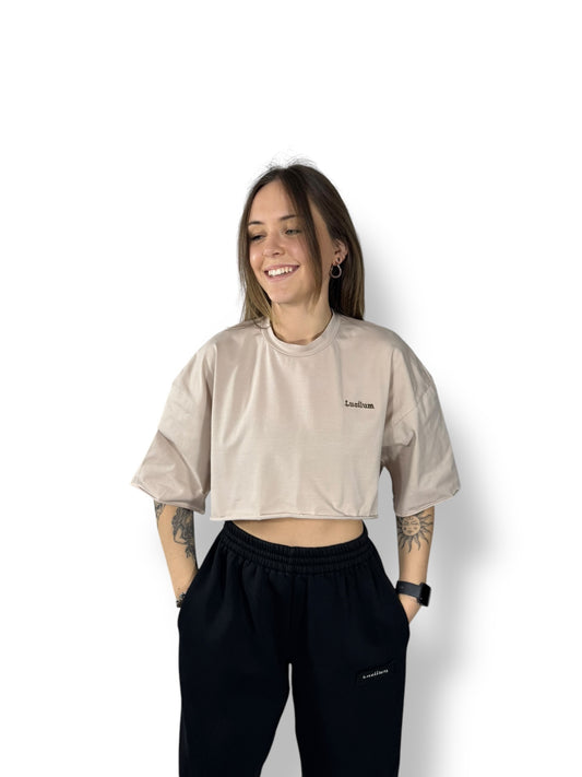 Crop top « Crème »