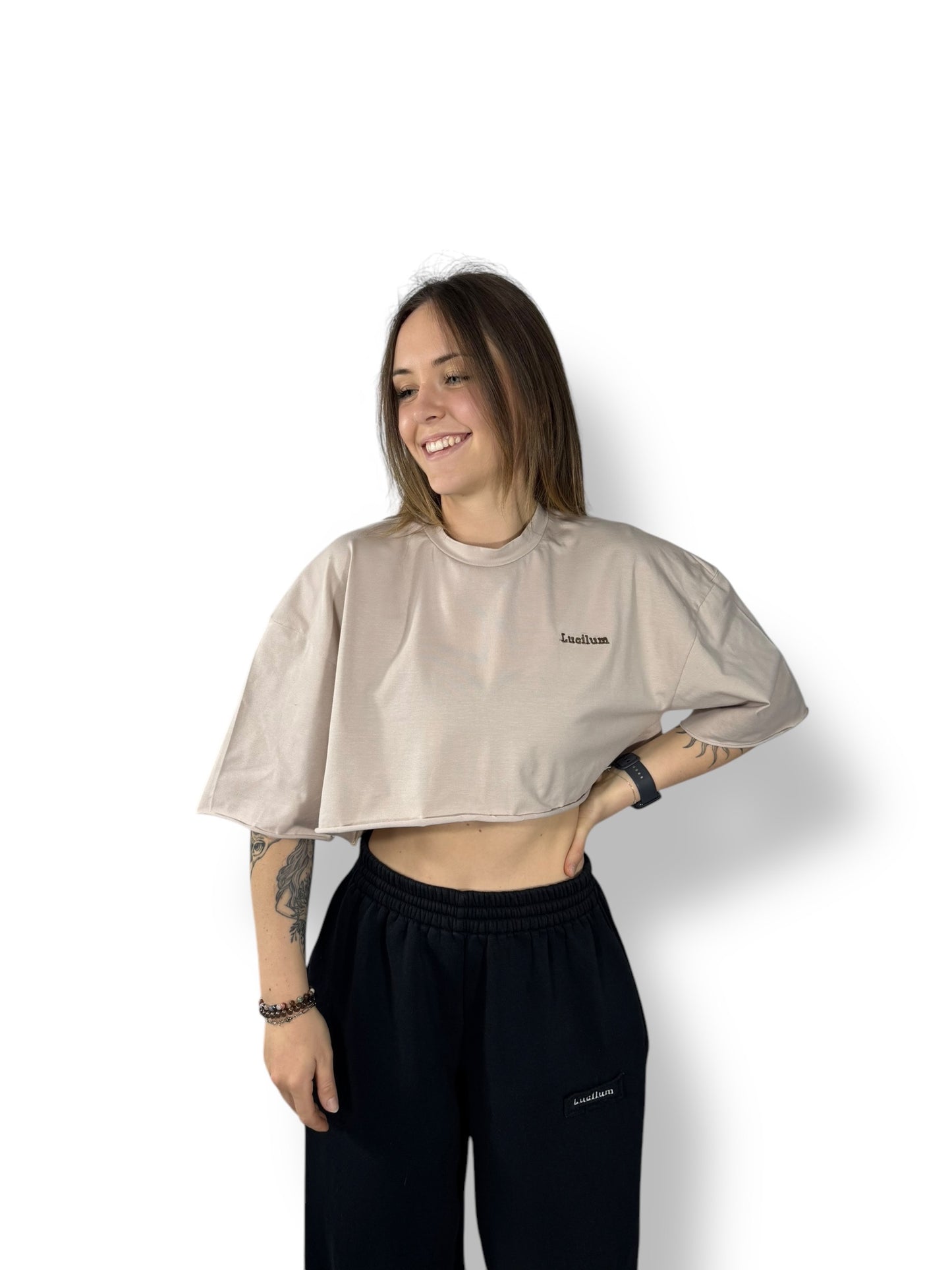 Crop top « Crème »
