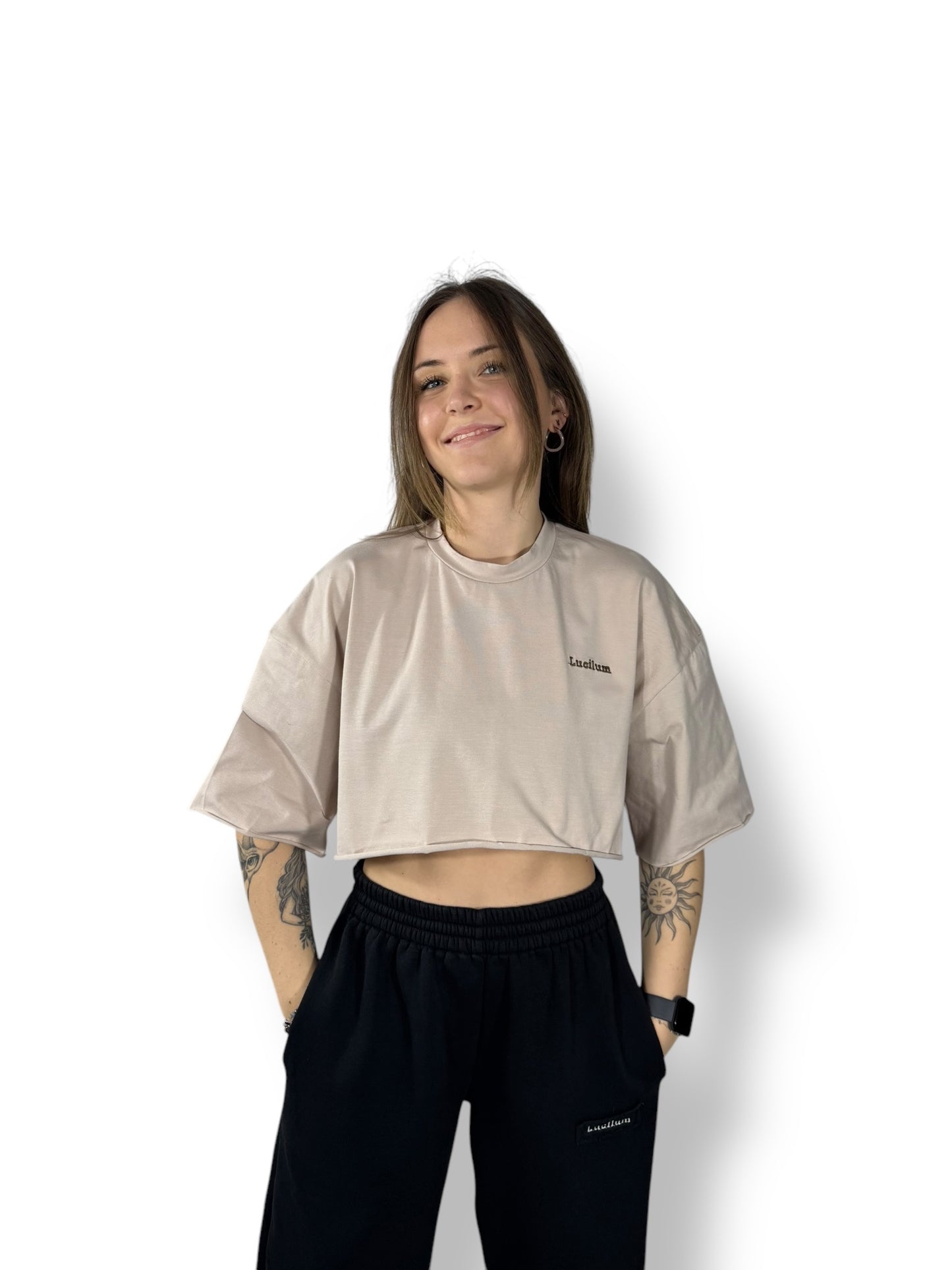 Crop top « Crème »