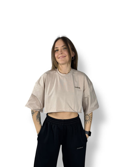 Crop top « Crème »