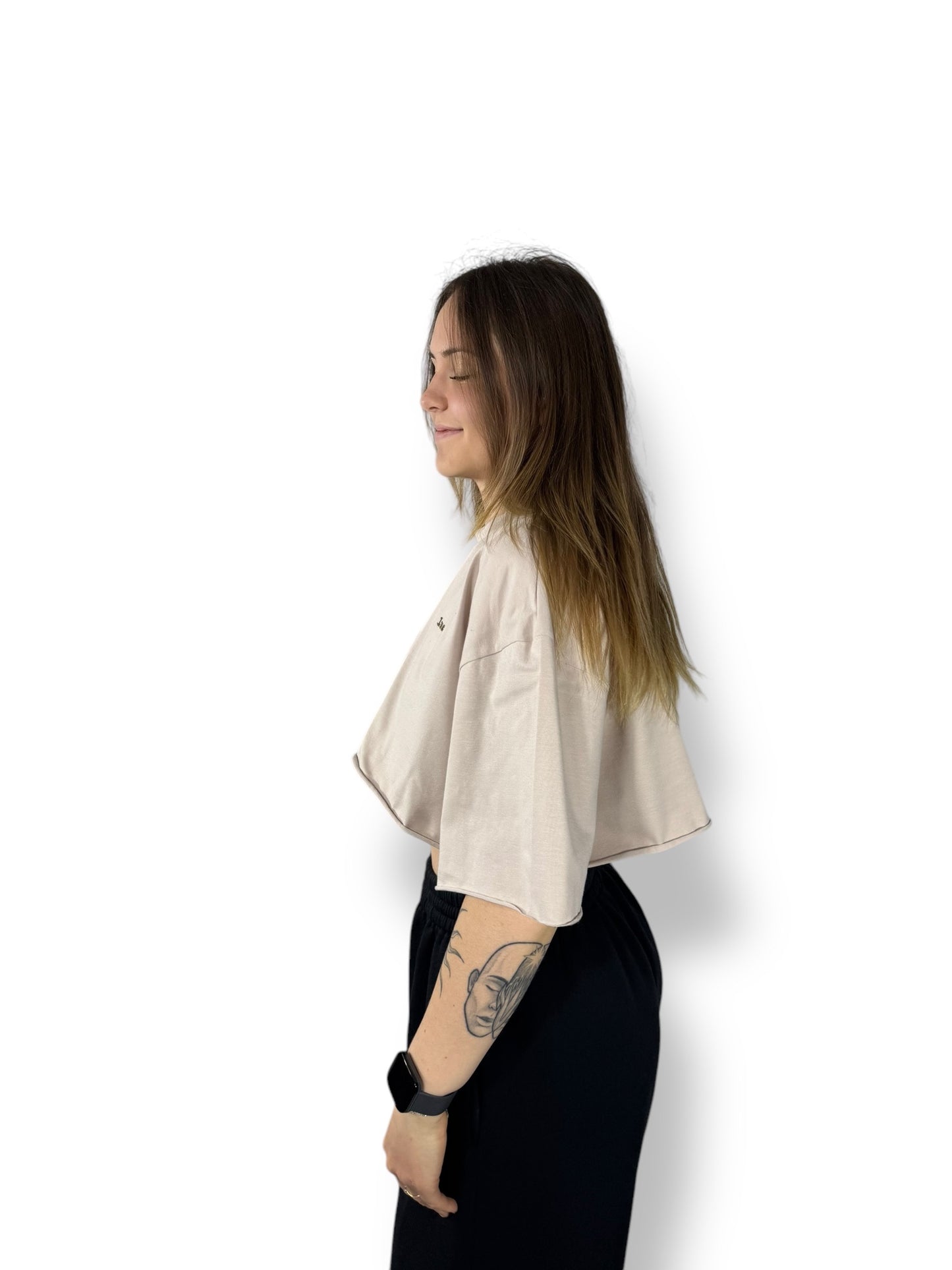 Crop top « Crème »