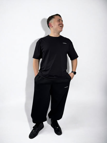 Jogging avec élastique Oversize « Noir » sur mesure