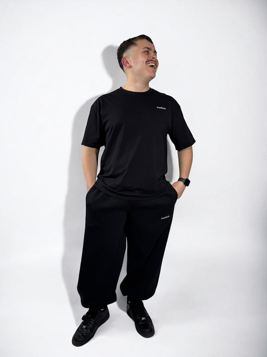 Jogging avec élastique Oversize « Noir » sur mesure