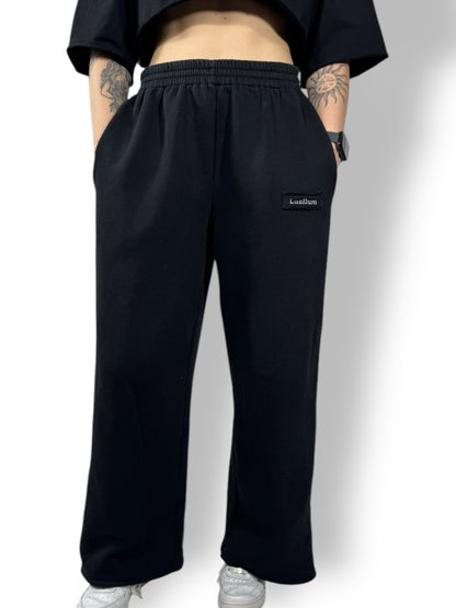 Jogging coupe droite Oversize « Noir » sur mesure