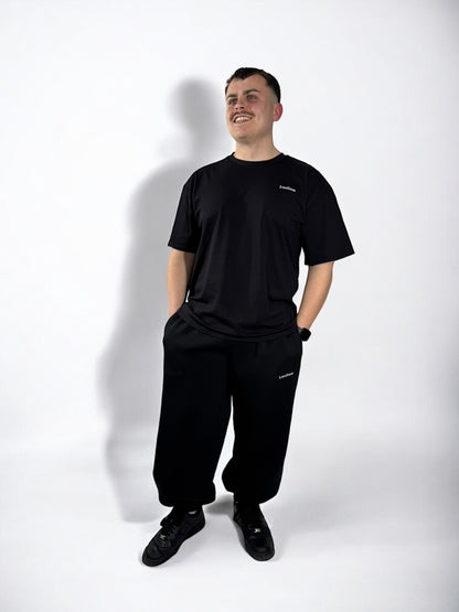 Jogging avec élastique Oversize « Noir » sur mesure