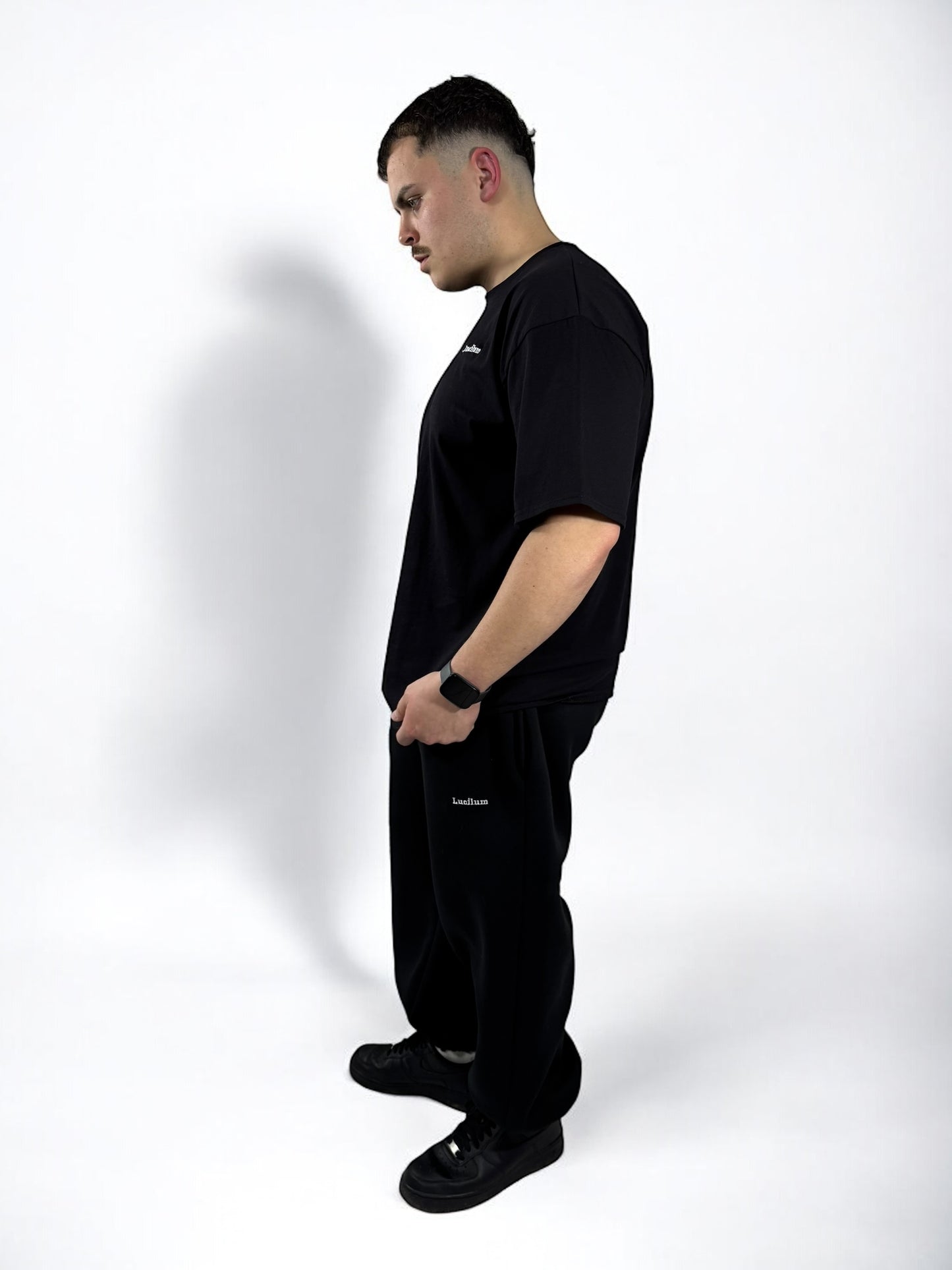 Jogging avec élastique Oversize « Noir » sur mesure