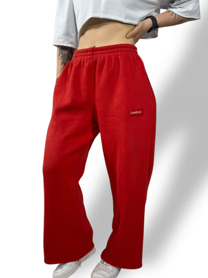 Jogging coupe droite Oversize « Rouge » sur mesure