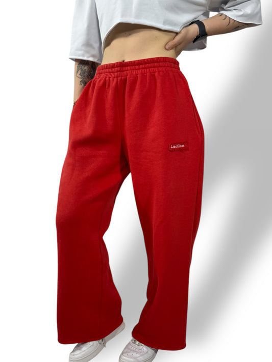 Jogging coupe droite Oversize « Rouge » sur mesure