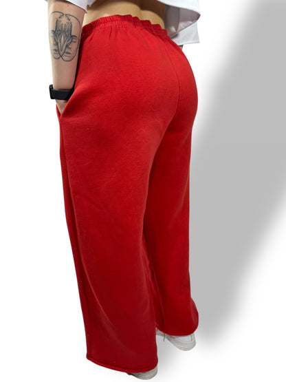 Jogging coupe droite Oversize « Rouge » sur mesure