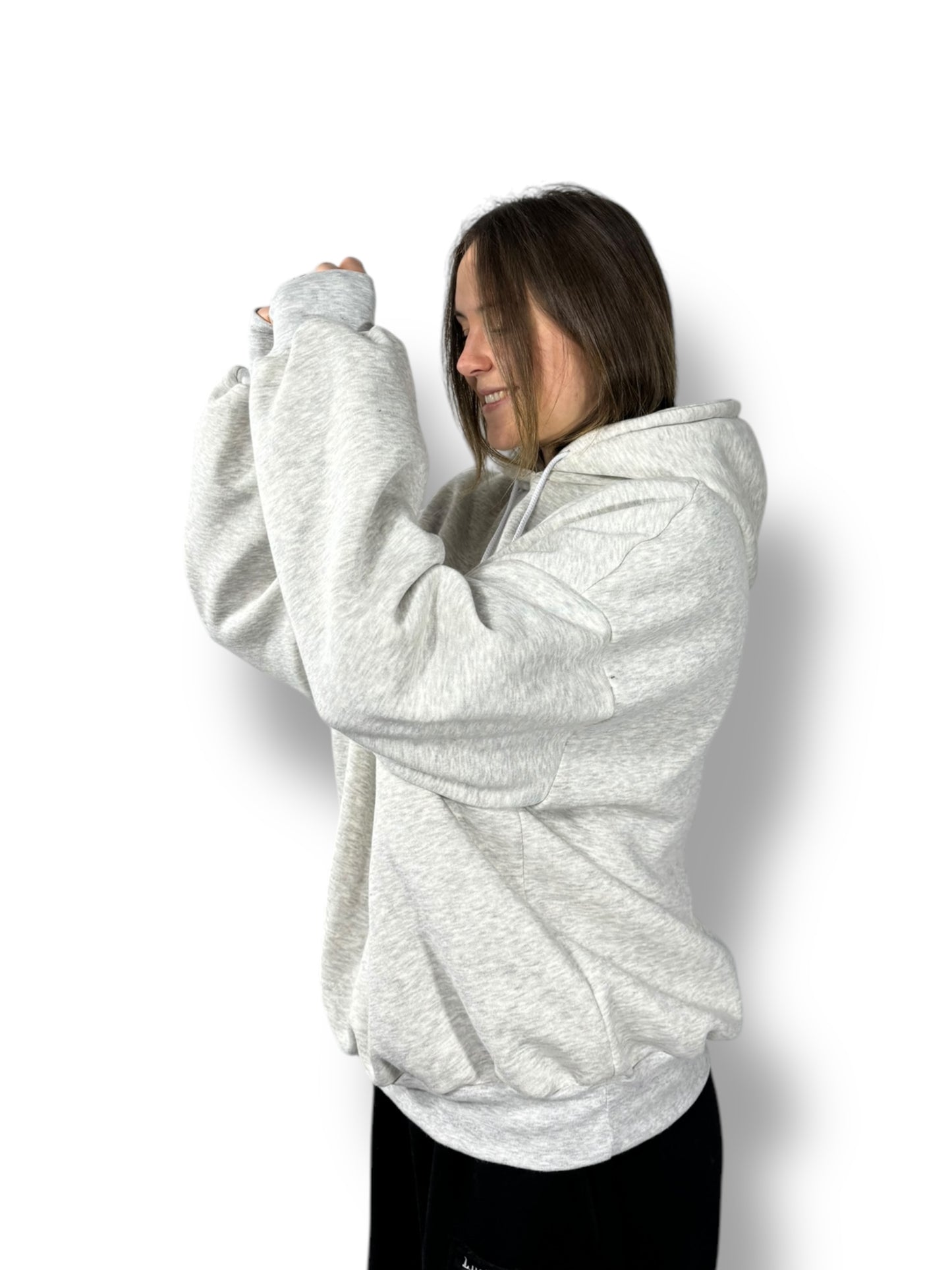 Sweat à capuche « Gris chiné »