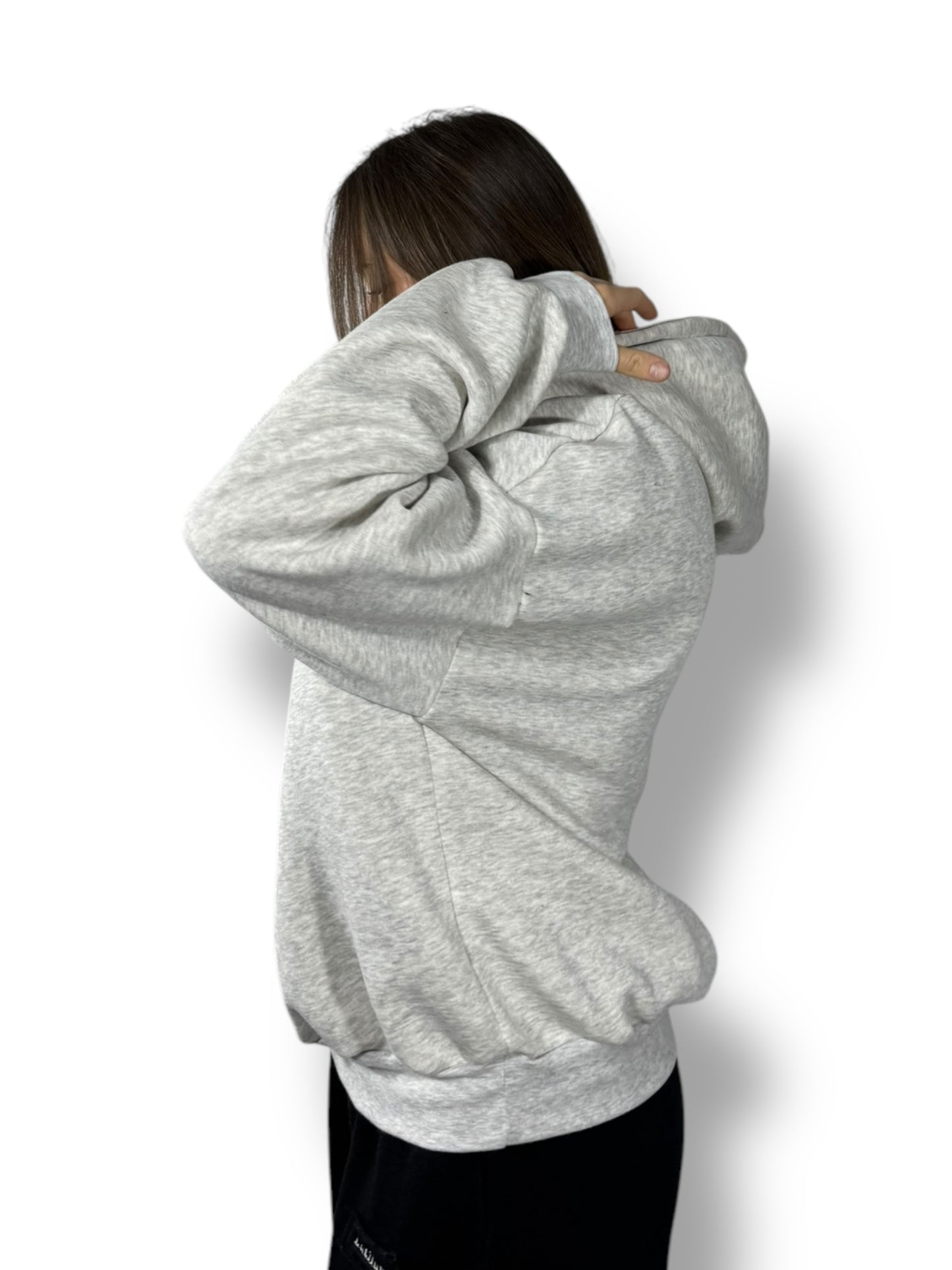 Sweat à capuche « Gris chiné »