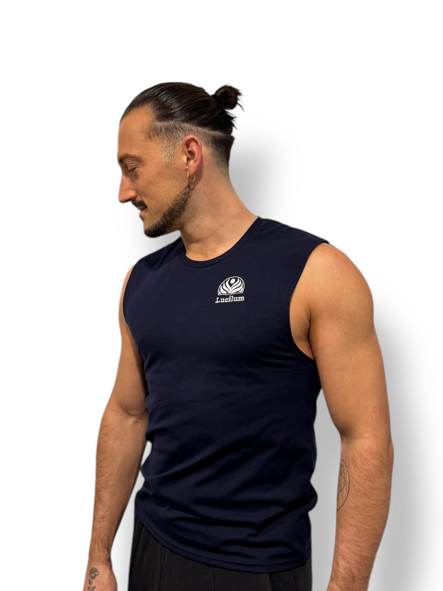 Débardeur Lucilum "Bleu marine" moulant