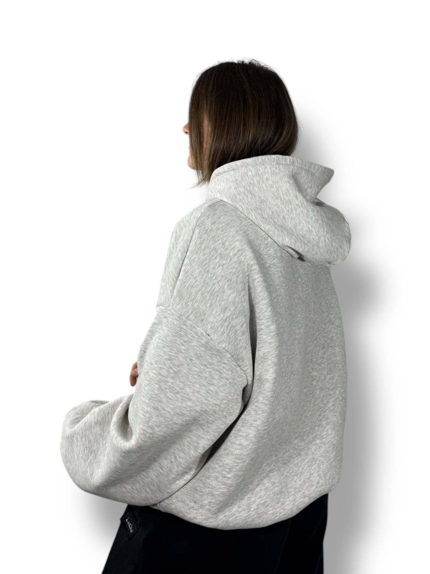 Sweat à capuche « Gris chiné »