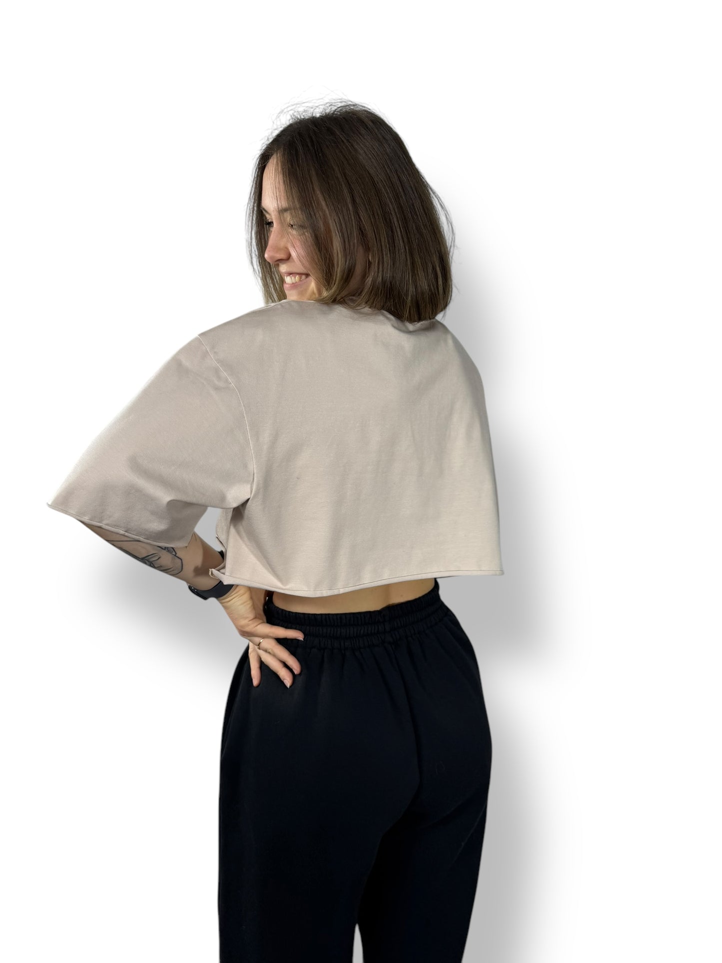 Crop top « Crème »