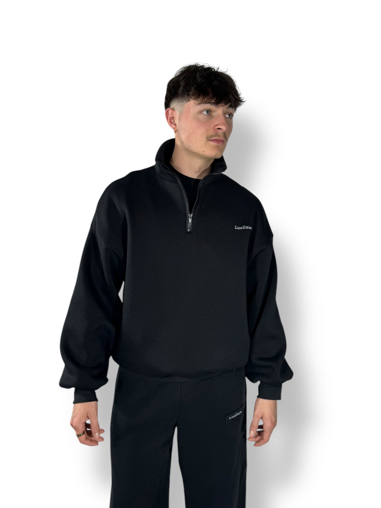 Sweats 1/4 zip « Noir »