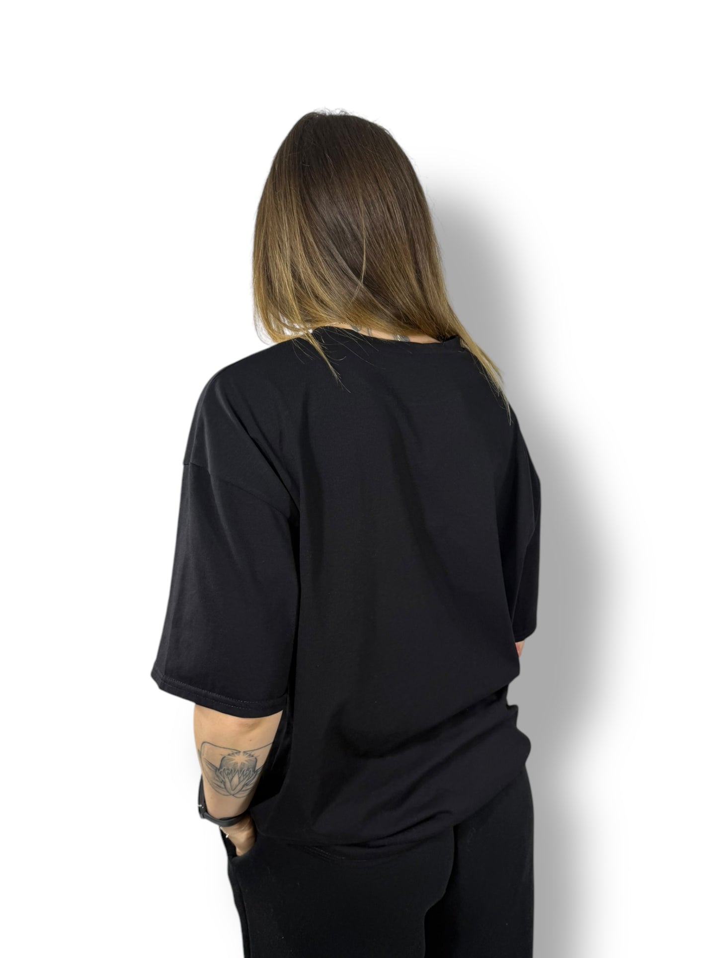 Tee-shirt long « noir »