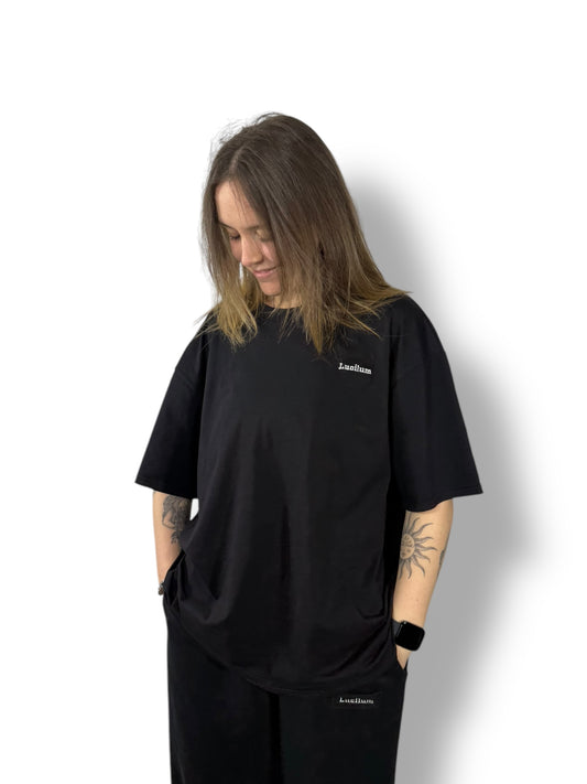 Tee-shirt long « noir »